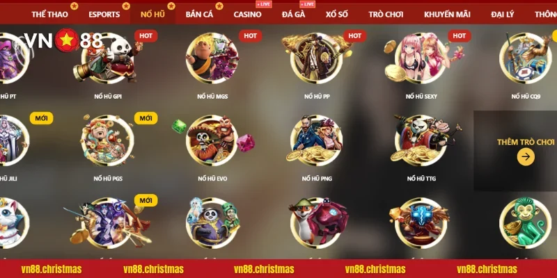 Thiên đường slot game với jackpot triệu đô cùng nhà cái
